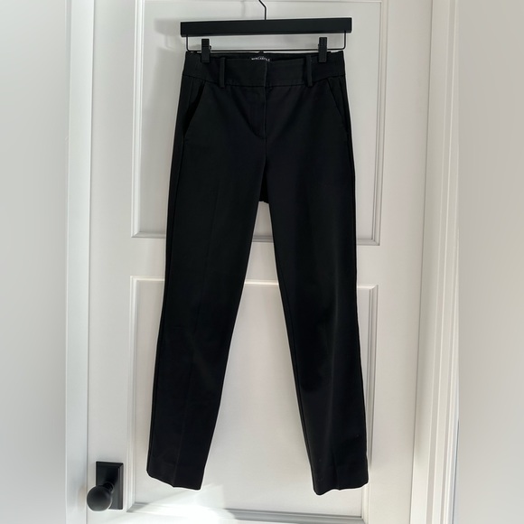 J Crew Mercantile Slim-fit full-length trouser pants black size 0 - Picture 6 of 10